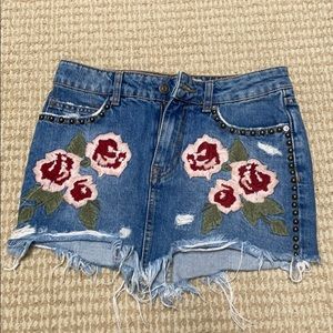 Free People rose skirt